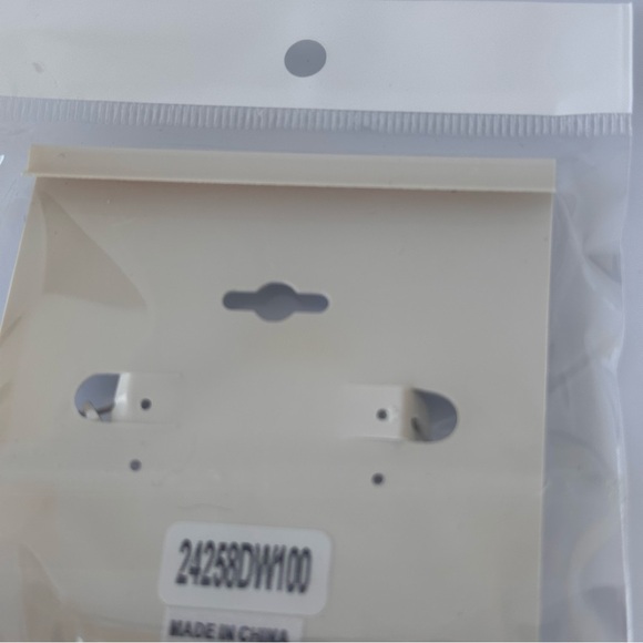 Silver Rhinestone Hoop Earrings • Sparkly Crystal Accent Hoops • NWT - Picture 12 of 15